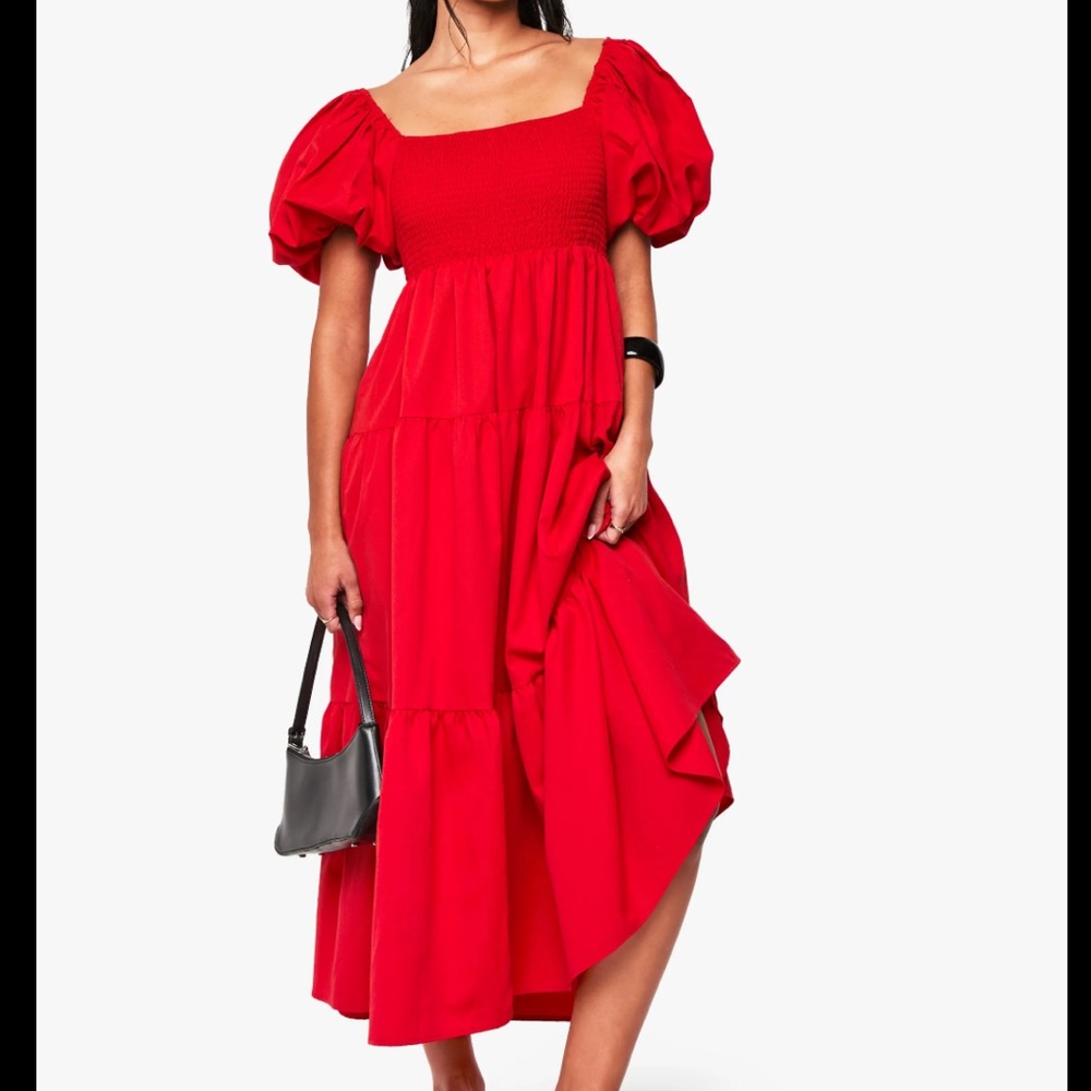 Elegant Red Women's Dress